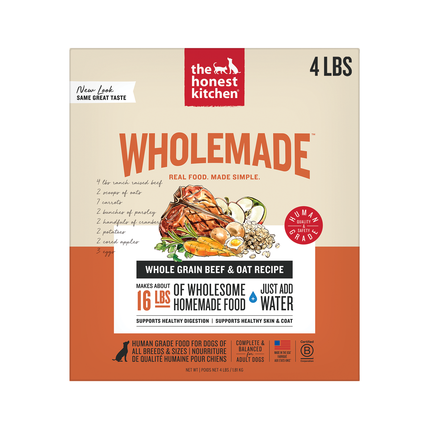 Wholemade Whole Grain Beef & Oat